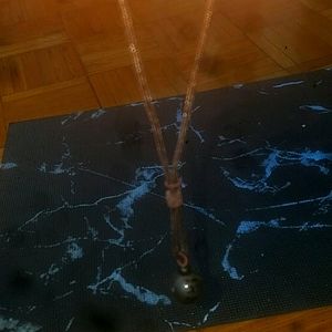 Boho onyx good luck necklace with adjust cord